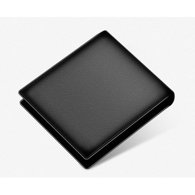 Imagen 2 del producto Billetera Delgada Cuero Genuino Lujo Bison Denim.