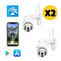 GENERICO - X2 Cámara Ip Wifi Hd Motorizada Yoosee Model 8807jw