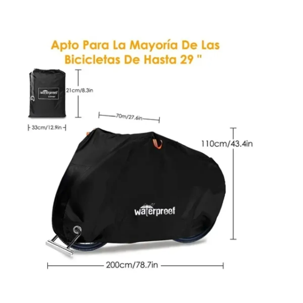 OFERTABKN - Carpa Cobertor Funda Para Bicicleta Impermeable 110 X 200cm