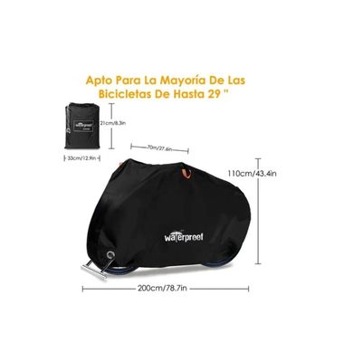 Imagen 2 del producto Carpa Cobertor Funda Para Bicicleta Impermeable 110 X 200cm