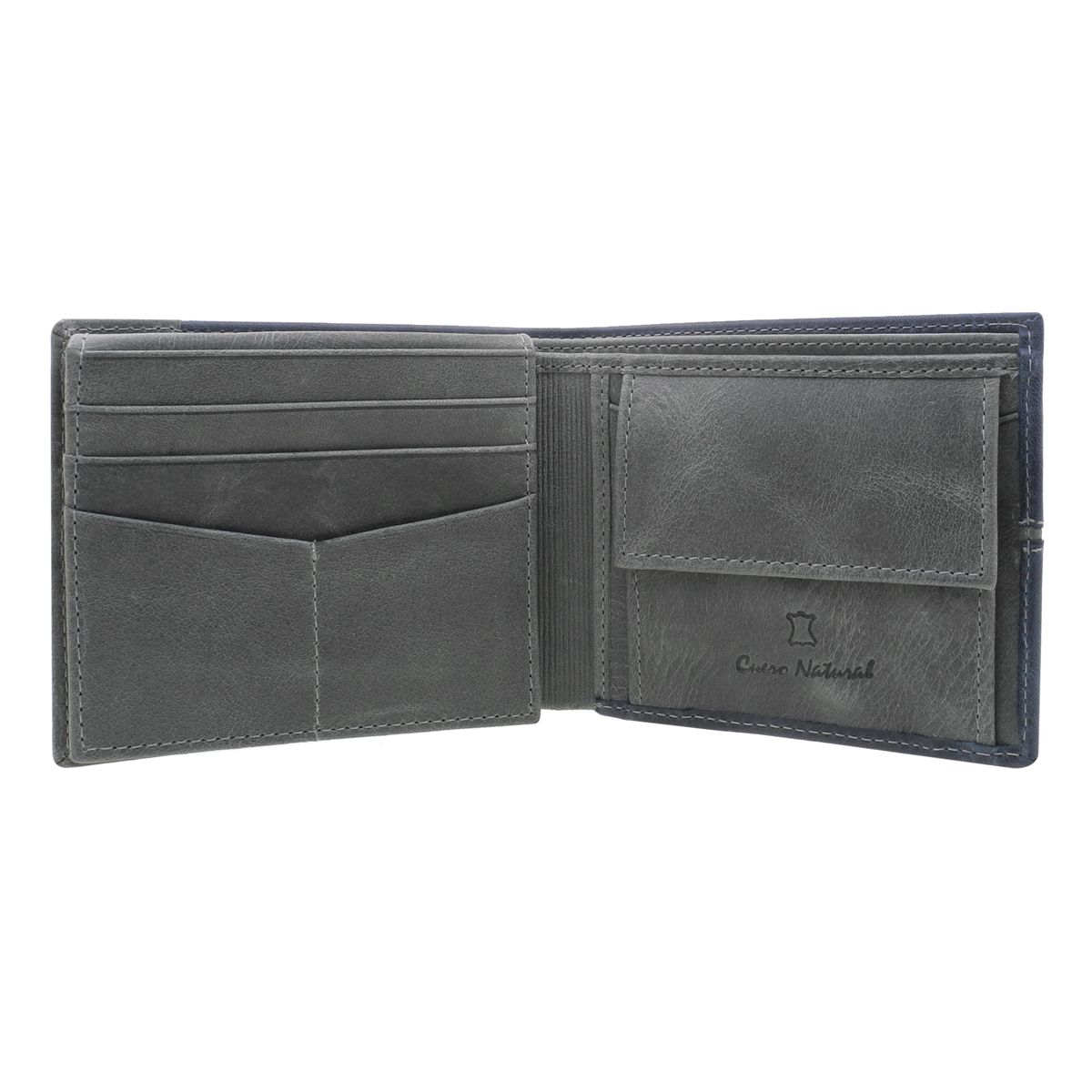 MIURA - Billetera Hombre Miura Mod. Joe 100 % Cuero Natural