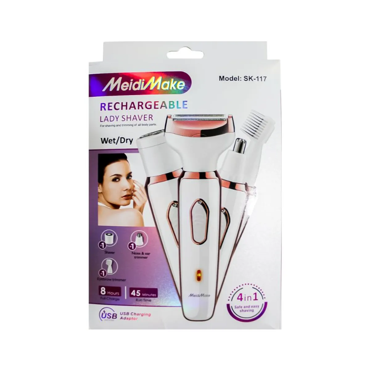 GENERICO - Maquina de depilación 4 en 1