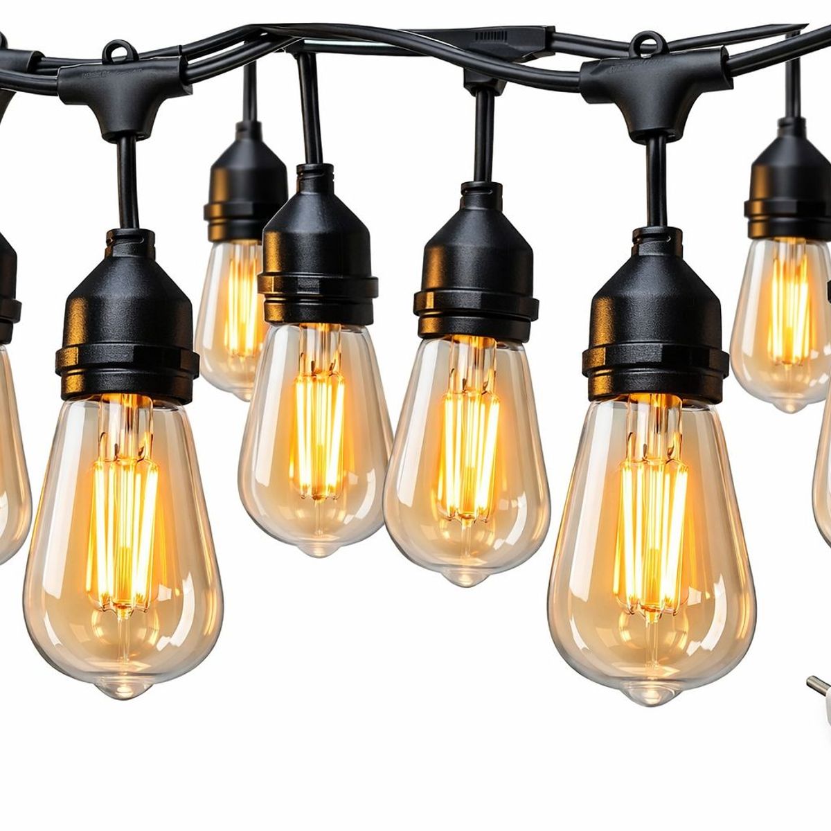 Guirnalda Impermeable Luces Led 10 Metros Extensible + 10 Ampolletas corriente, marca GENERICO - Foto Principal