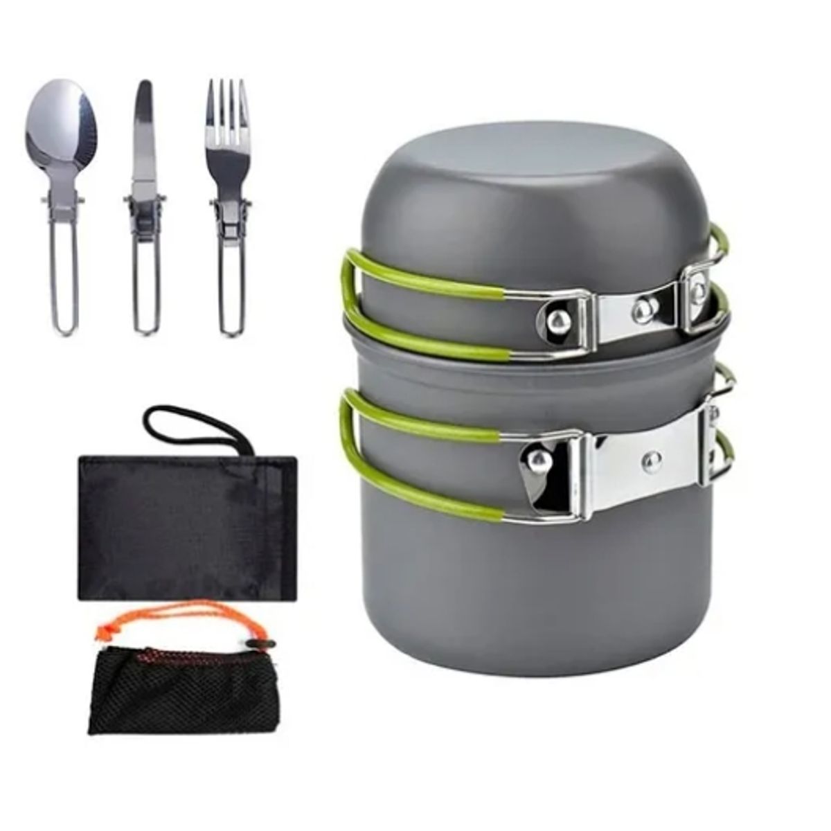 OFERTABKN - Set Ollas Kit Camping 5 Piezas Ultraligero