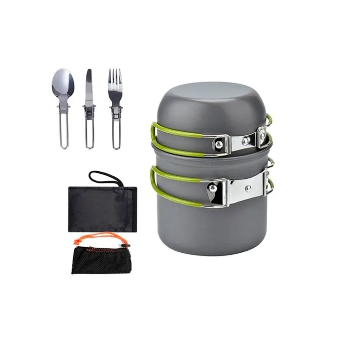 OFERTABKN - Set Ollas Kit Camping 5 Piezas Ultraligero