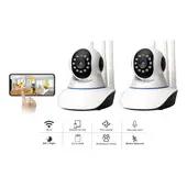 GENERICO - X2 Camara Vision nocturna Ip Wifi Hd 360° yoosee motorizada