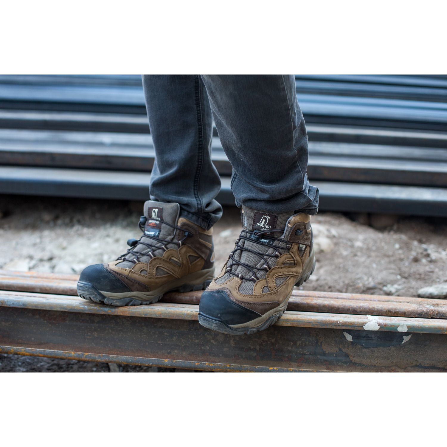 NORSEG Zapato de Seguridad New Vancouver Taupe Hombre NORSEG