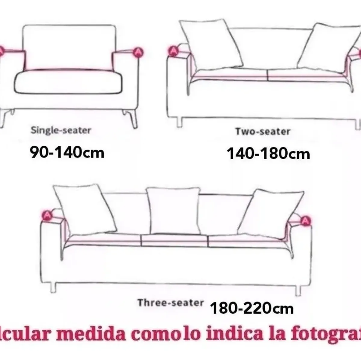 GENERICO - Funda Protector Para Sillón Sofá 1 Cuerpos Diseños