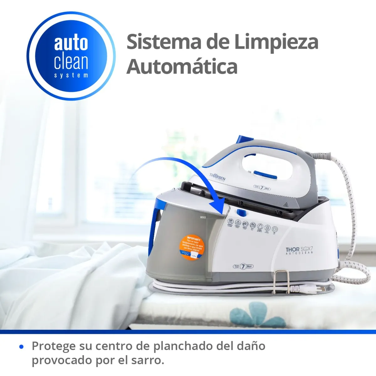 THORBEN - Centro de planchado Thor SGX7 Autoclean