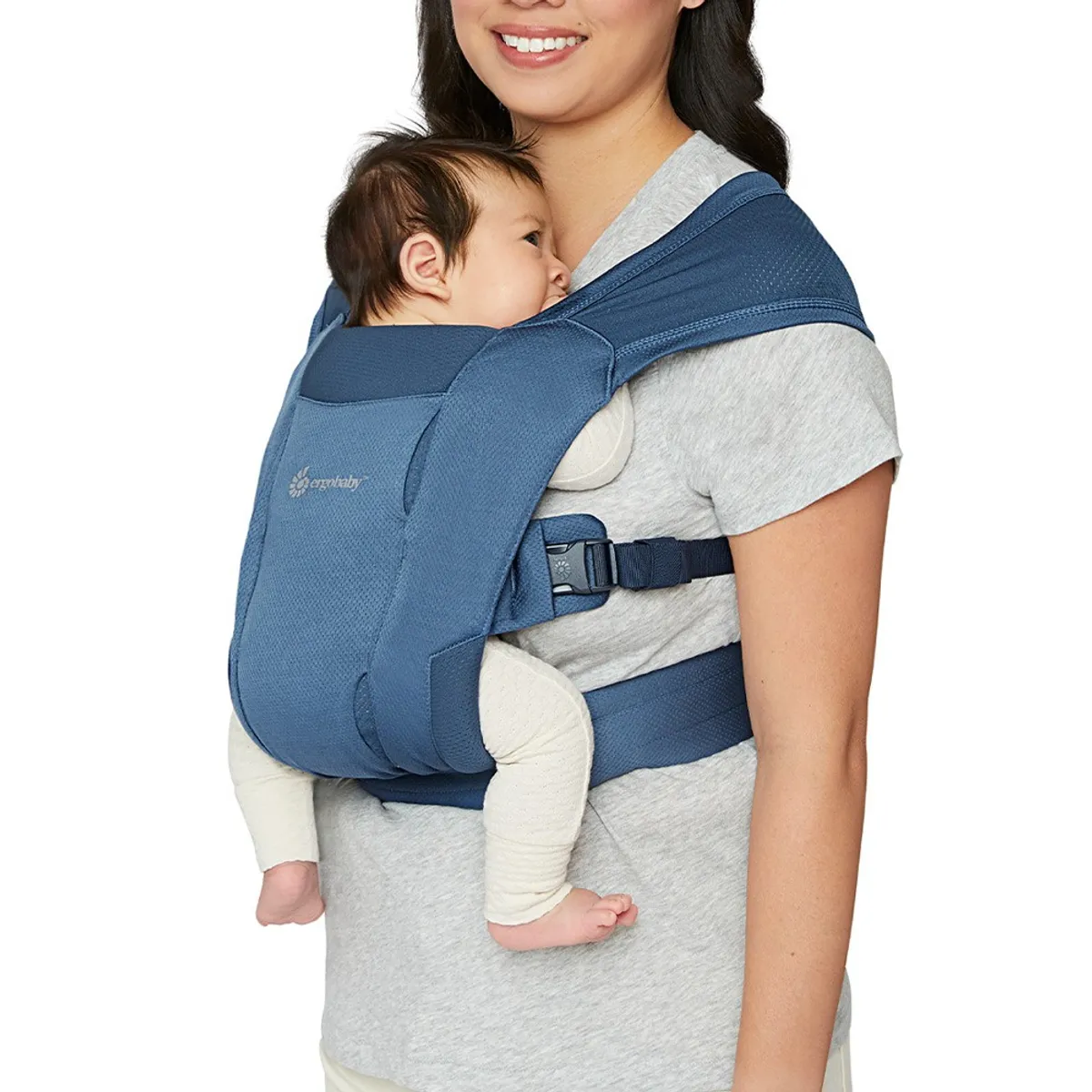ERGOBABY - Portabebés Embrace Soft Air Mesh - Blue