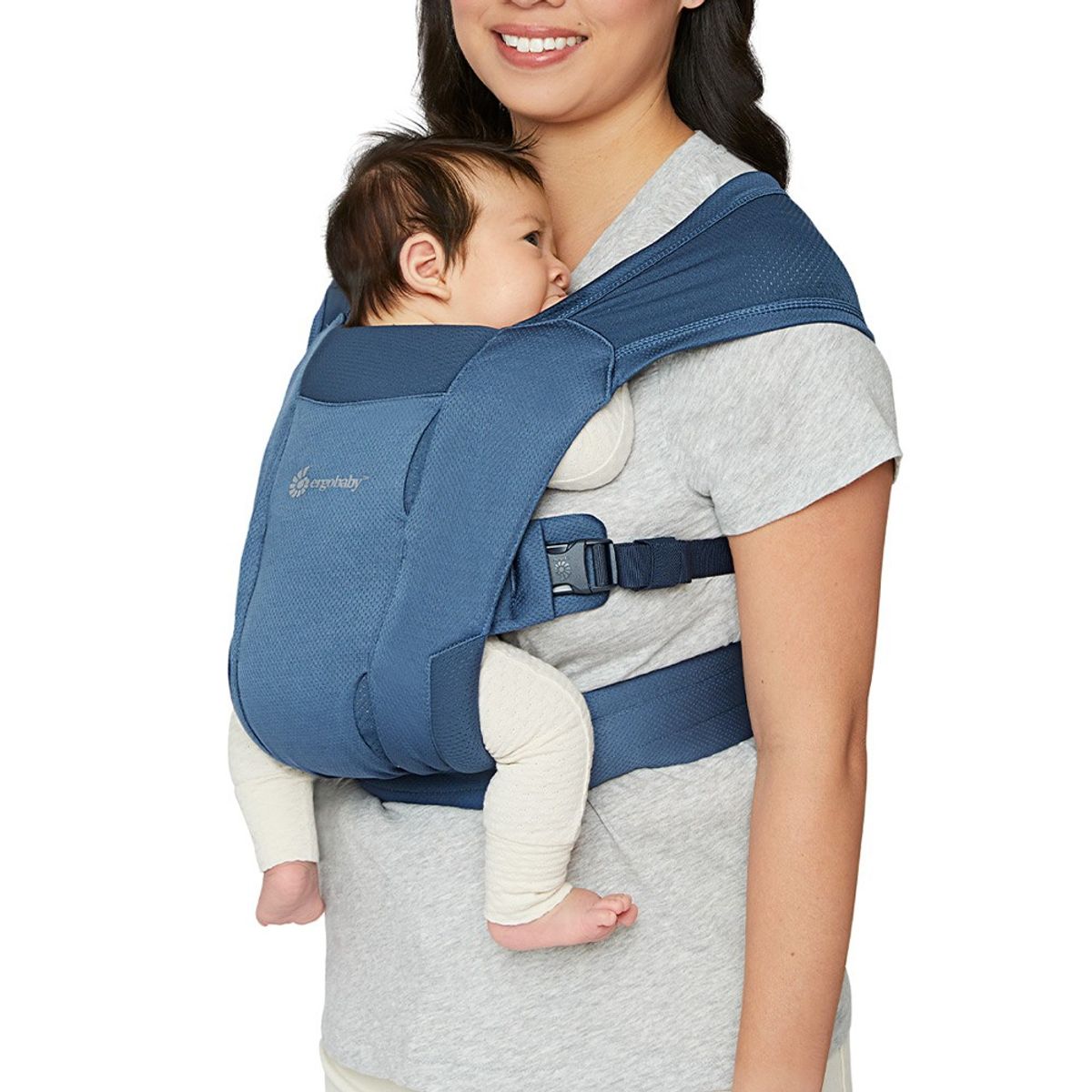 ERGOBABY - Portabebés Embrace Soft Air Mesh - Blue