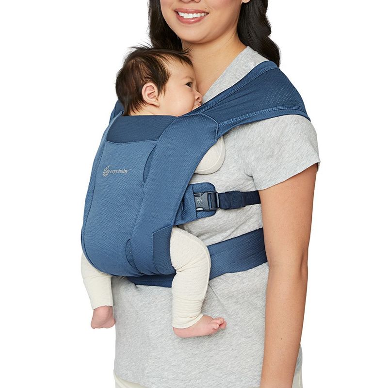 ERGOBABY - Portabebés Embrace Soft Air Mesh - Blue