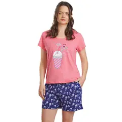 BECKIL - COD 1753 PIJAMA ALGODON DELGADO SHORT ESTAMPADO.