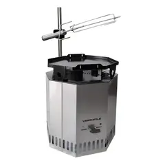 VERSATILE - Brasero Sin Humo Con Spiedo y Plancha