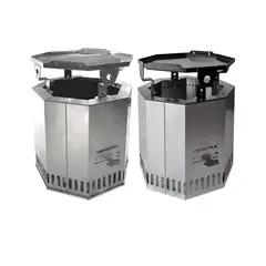 VERSATILE - BRASERO SIN HUMO CON PARRILLA Y PLANCHA