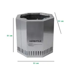 VERSATILE - BRASERO SIN HUMO CON PLANCHA