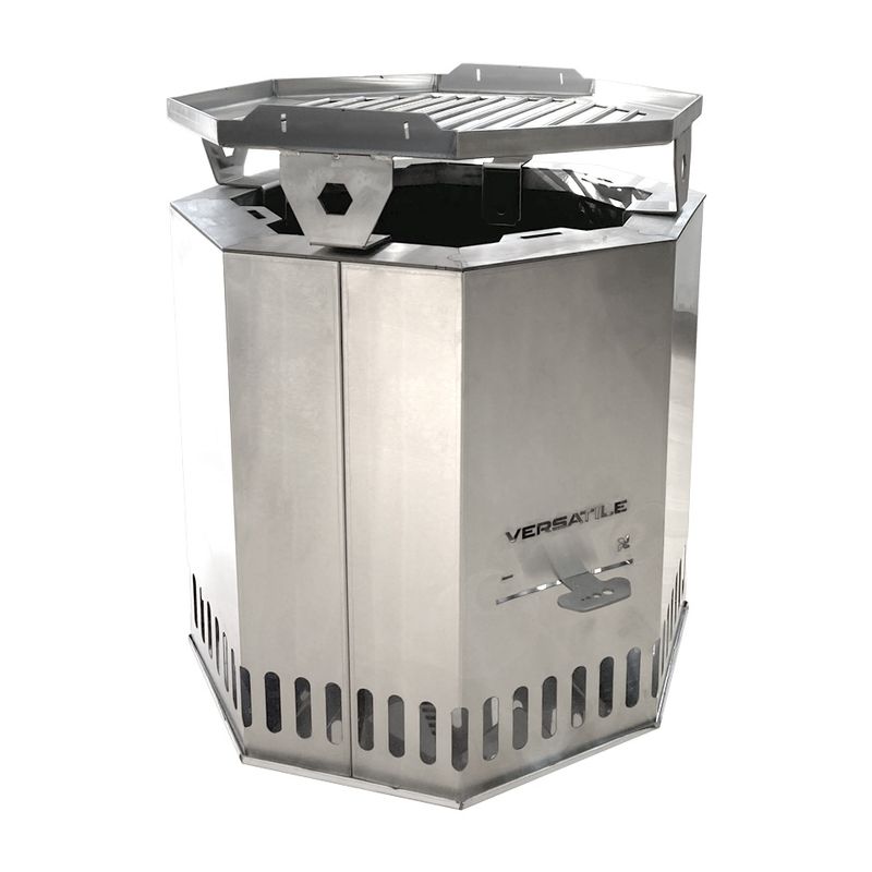 VERSATILE - Brasero Sin Humo con Parrilla Inox
