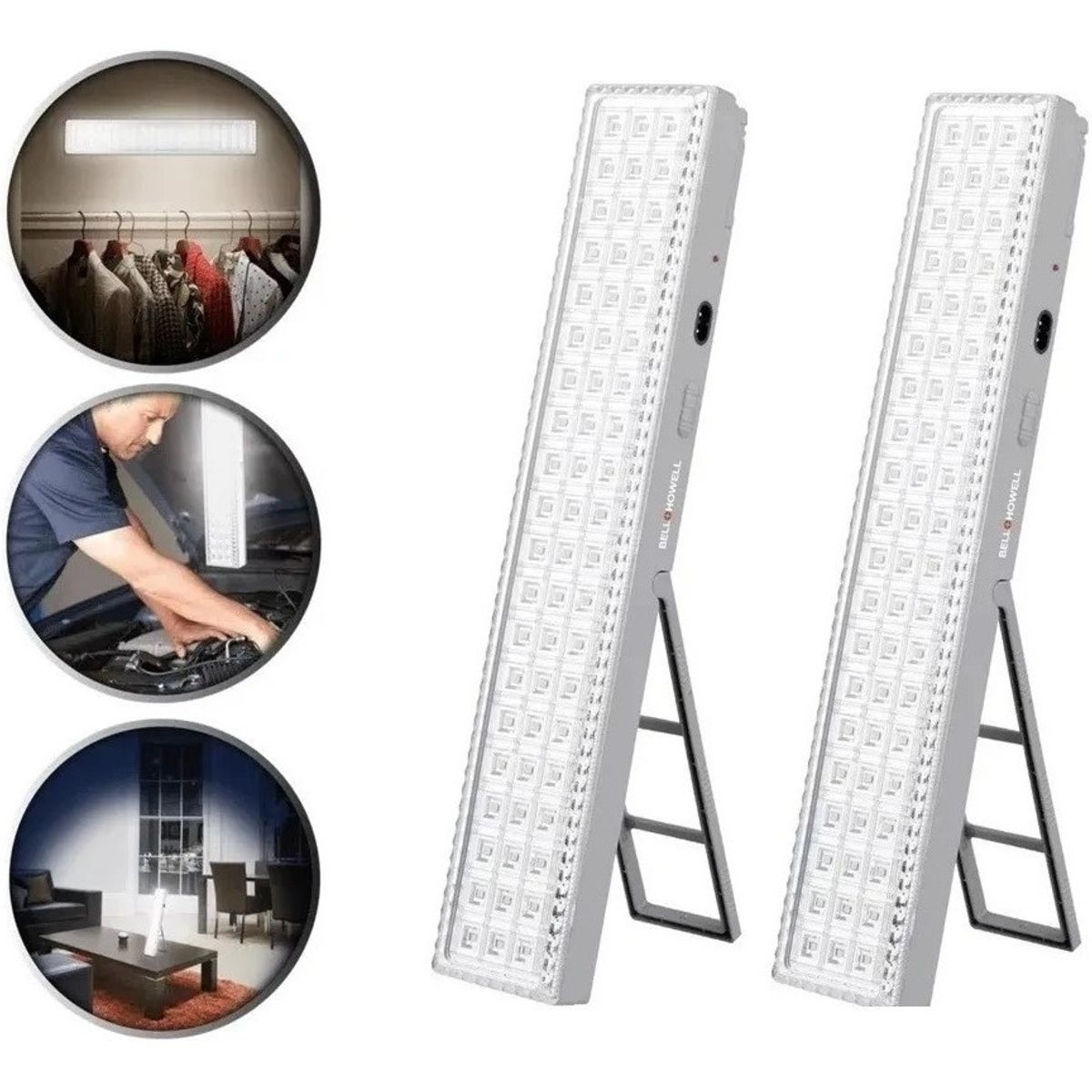 GENERICO - Pack 2 Luz De Emergencia Recargable 60 Led Recargable