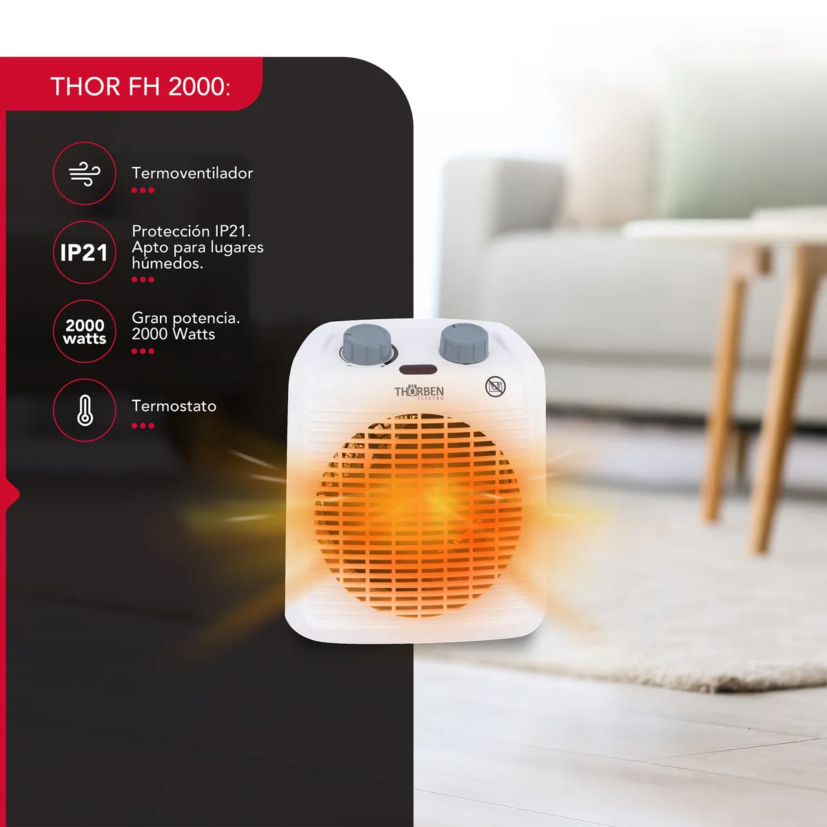THORBEN - Termoventilador Thor Fh 2000