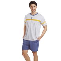 COD 3123 PIJAMA SHORT ALGODON DELGADO CLÁSICO
