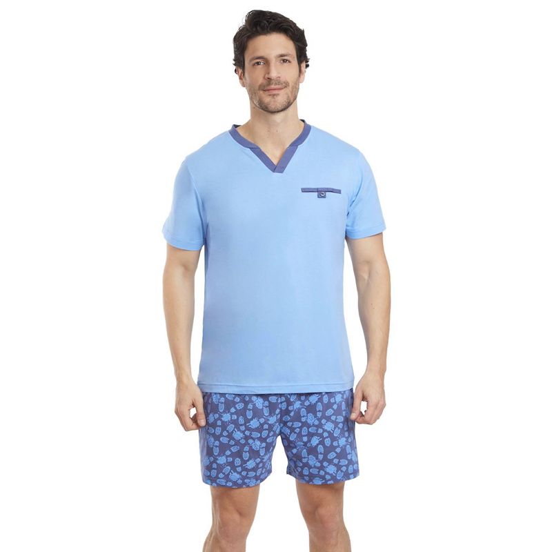 BECKIL - BECKIL COD 3124 PIJAMA ALGODON DELGADO SHORT ESTAMPADO
