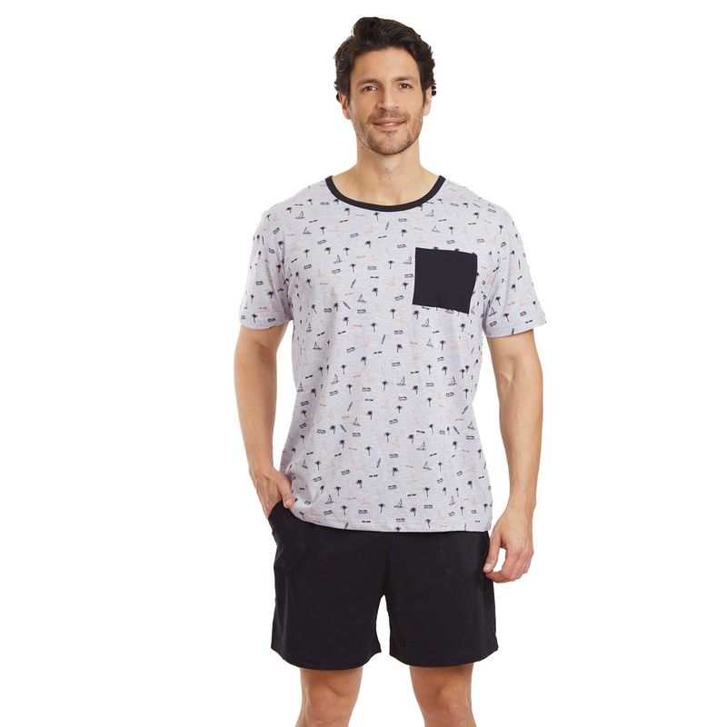 BECKIL - BECKIL COD 3125 PIJAMA SHORT ALGODON DELGADO ESTAMPADO JUVENIL