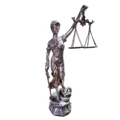 GENERICO - Dama De La Justicia Figura Decorativa Silver 35 cm