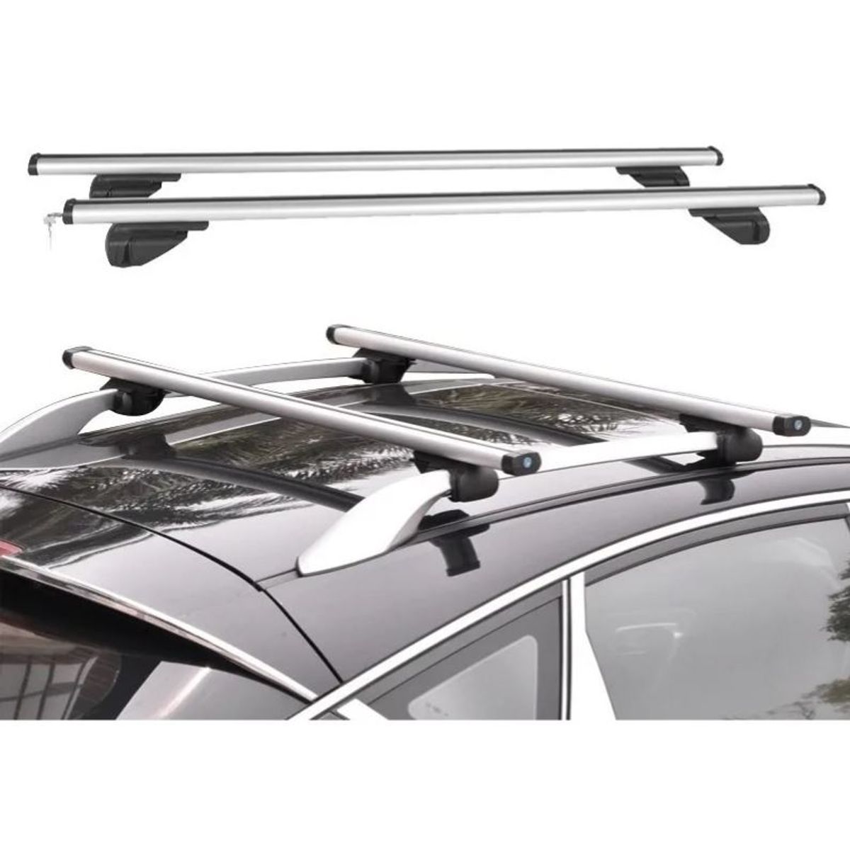 GENERICO - Barras Porta Equipaje Parrilla Auto Techo Premium Universal
