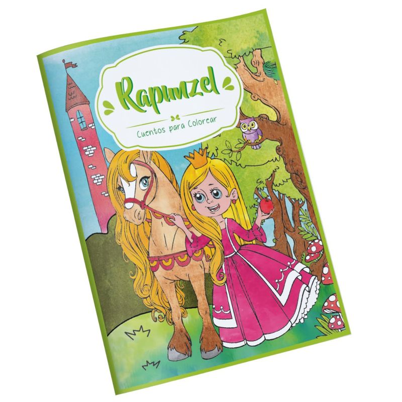 ART AND CRAFT - Cuento para colorear Rapunzel