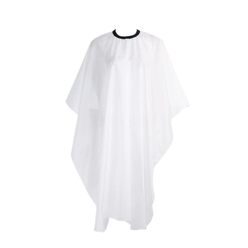 GENERICO - Capa Blanca De Peluquería Impermeable Para Corte De Pelo