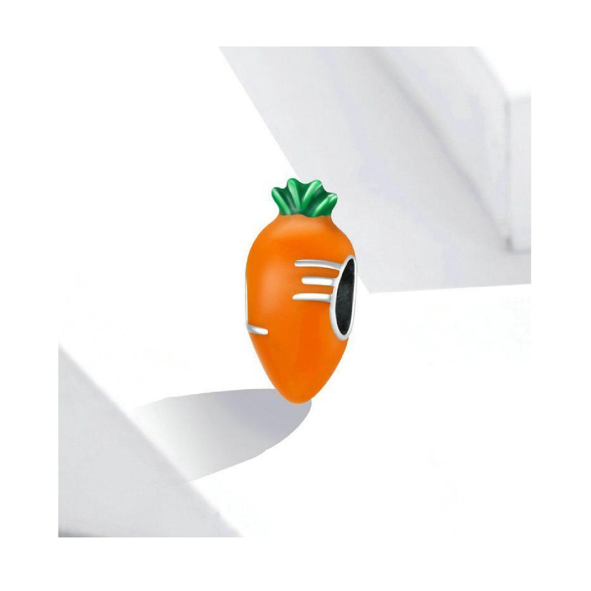 SILVER HEART - Charm Zanahoria en Plata Fina 925 SILVER HEART