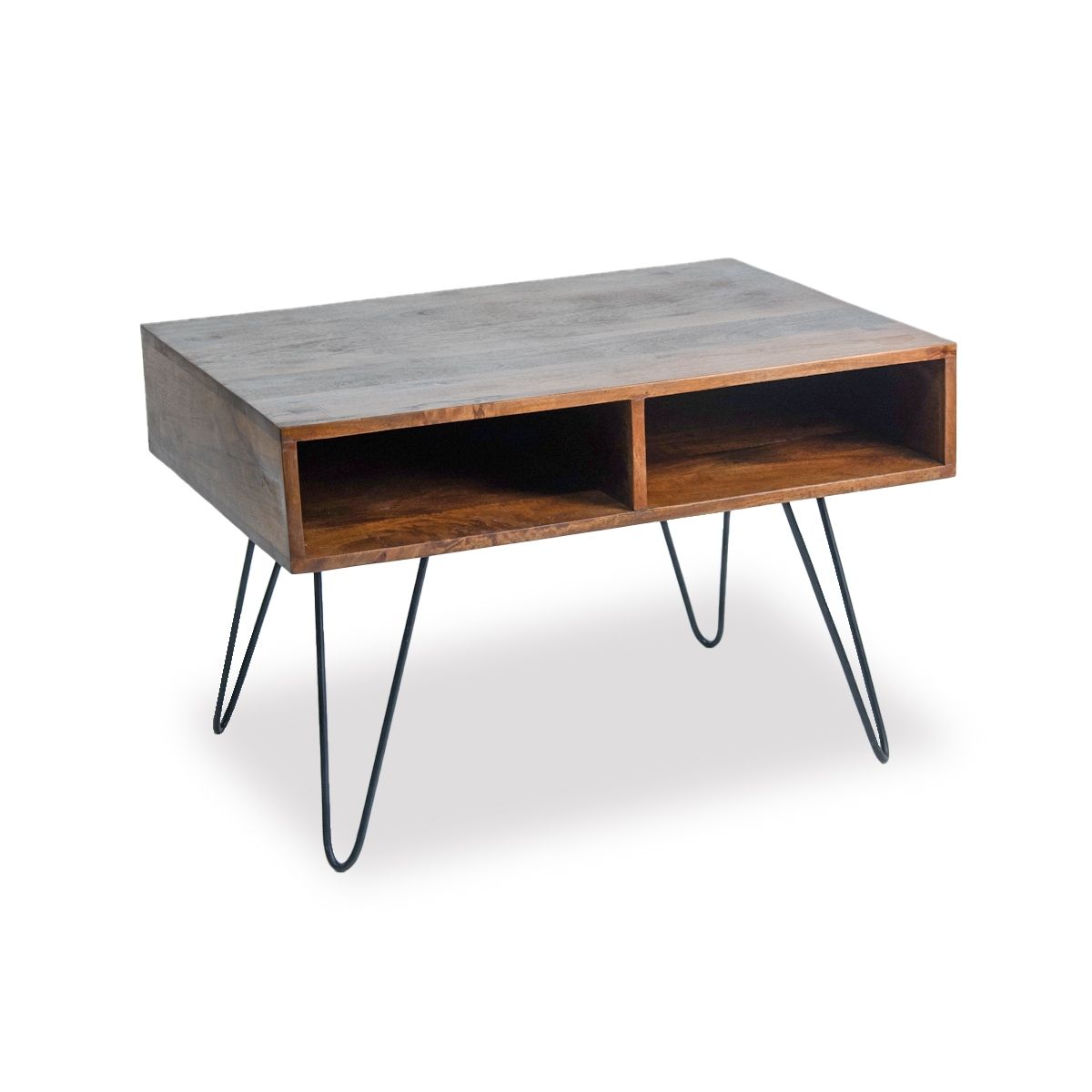 NECTAR - Mesa de Centro Madera de Mango patas de Metal