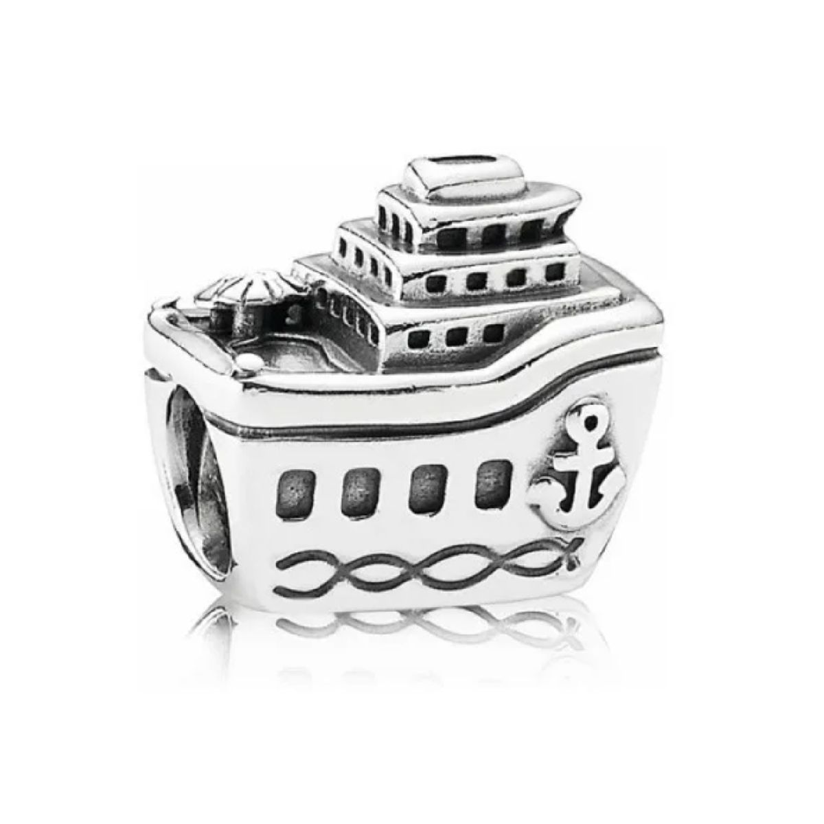 SILVER HEART - Charm Barco Crucero en Plata Fina 925 SILVER HEART