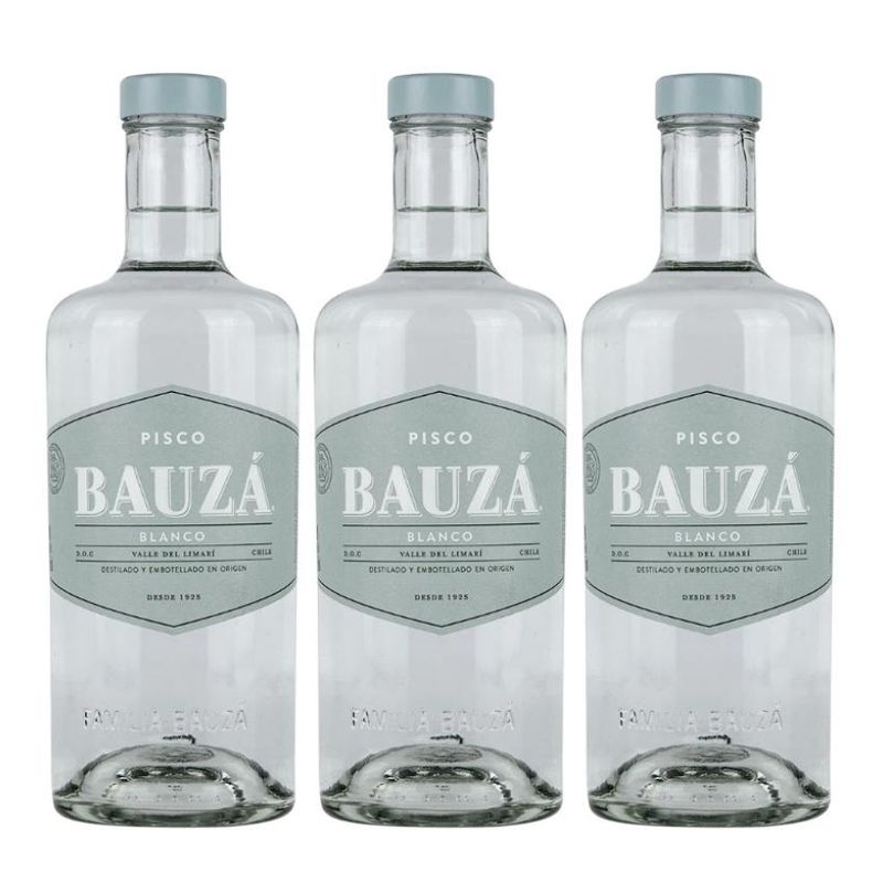 BAUZA - 3 Pisco Bauza Transparente (40º 1000ml) - Transparente