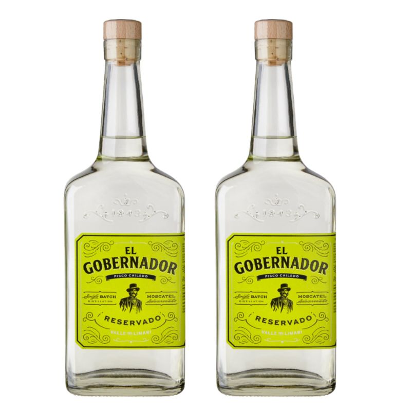 EL GOBERNADOR - 2 Pisco El Gobernador, Limarí 700ml.
