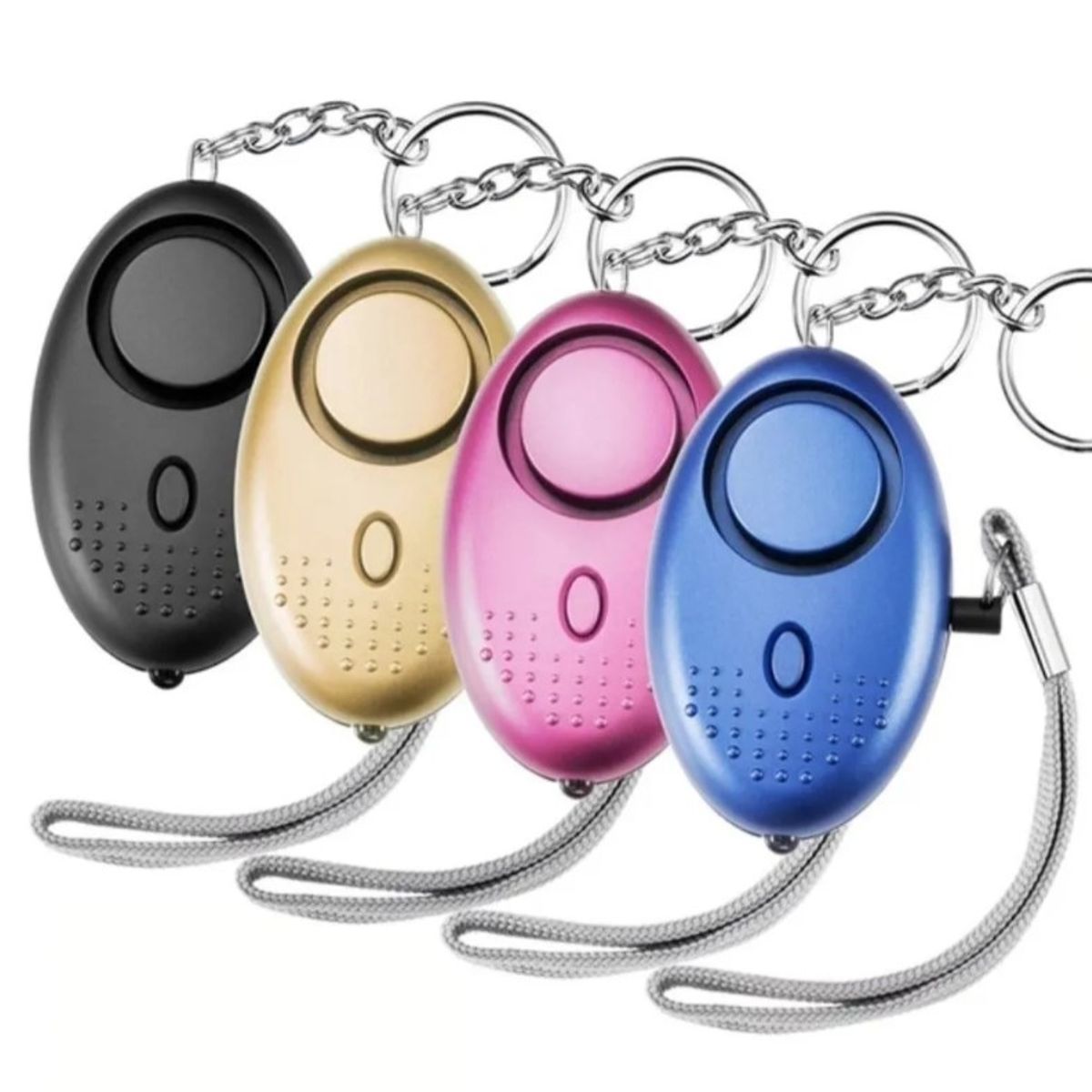 GENERICO - Llavero De Defensa Personal Alarma Pánico Sirena Linterna