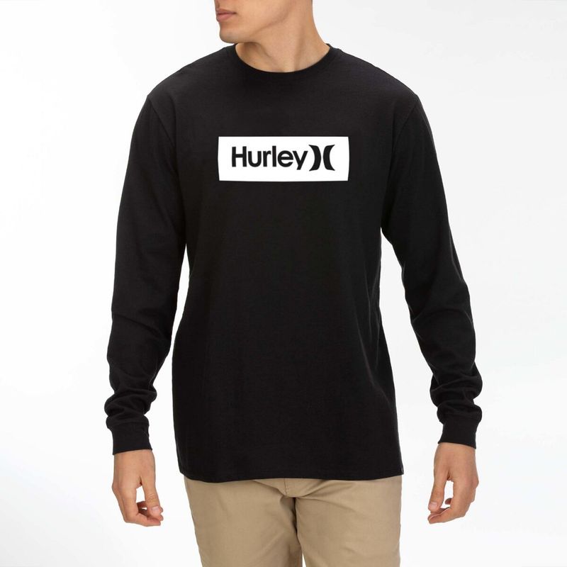 HURLEY Polera Manga Larga Hurley Creo Boxed Black