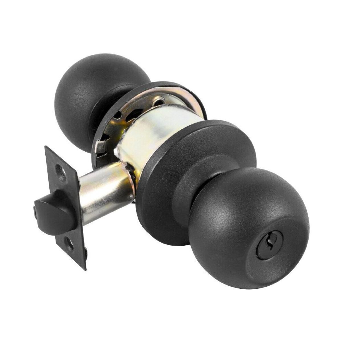 YALE - Cerradura Cilíndrica Pomo Negra Acceso