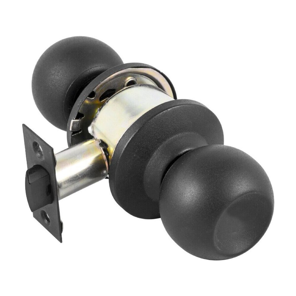 YALE - Cerradura Cilíndrica Pomo Negra Libre Paso