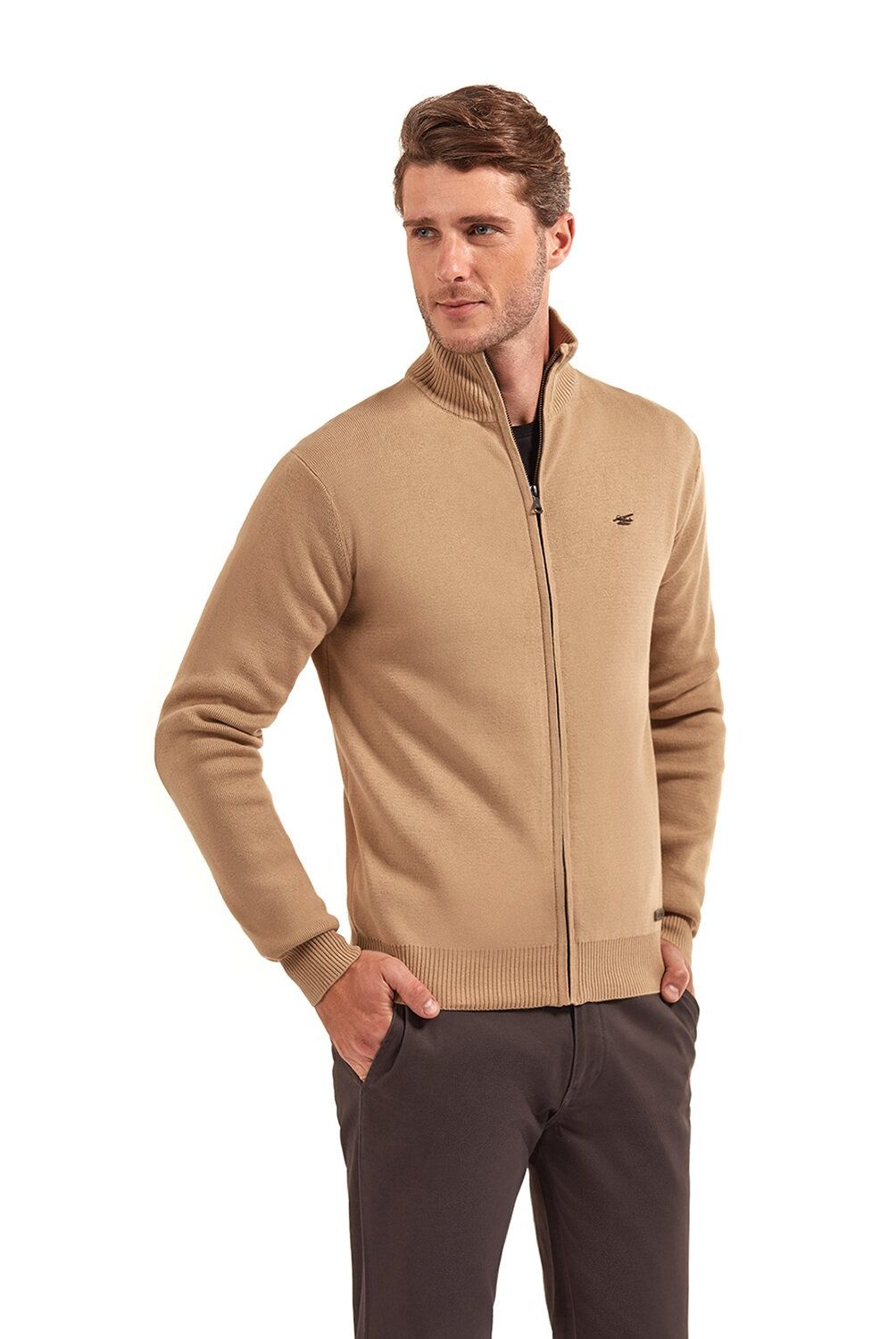 FEROUCH - Sweater Basic With Zipper