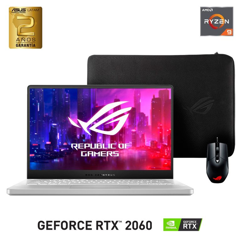 ASUS Notebook Gamer ROG Zephyrus G14 GA401 AMD Ryzen 9 4900HS 16GB