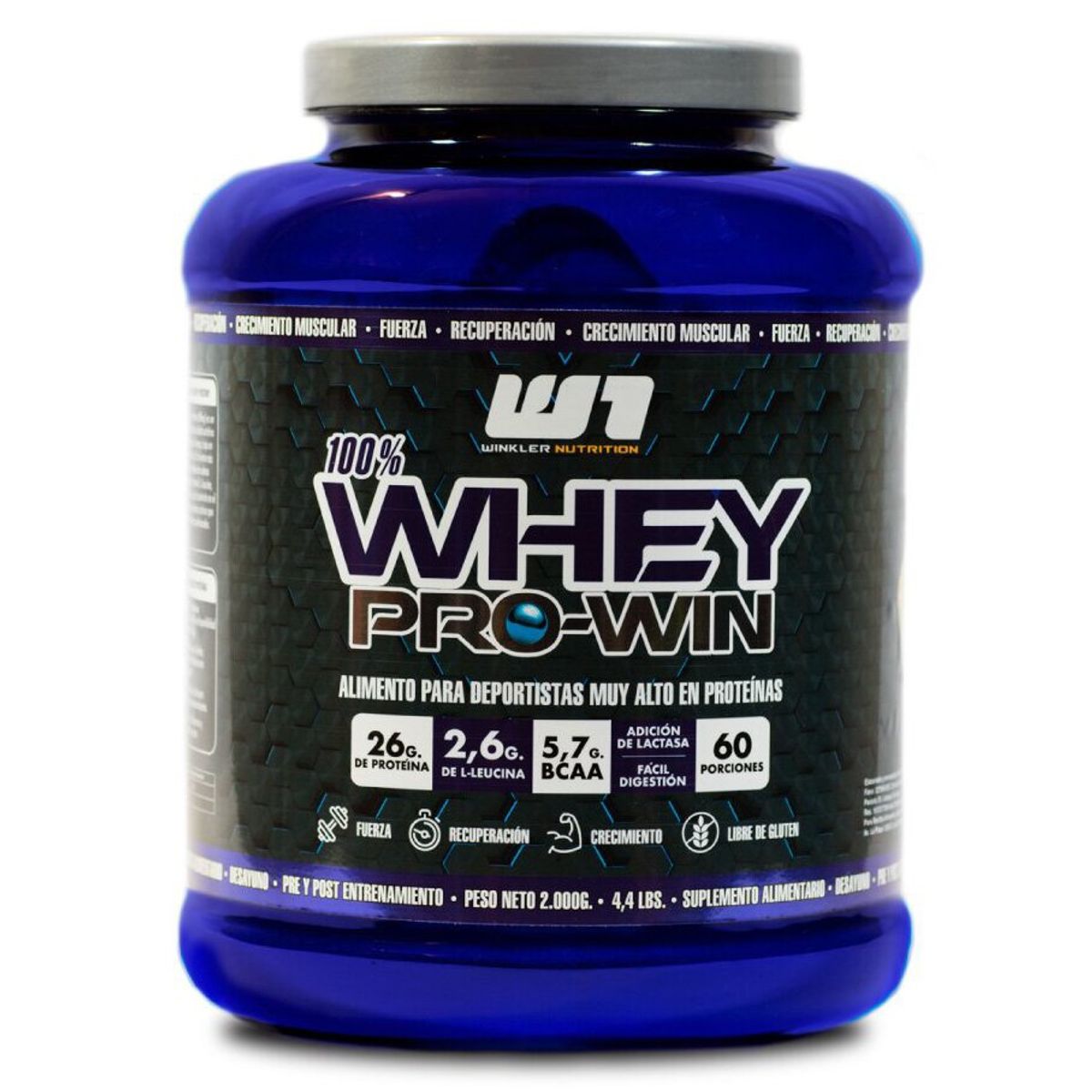WINKLER NUTRITION - Proteina Whey Pro Win Dulce de leche 2 kgs.