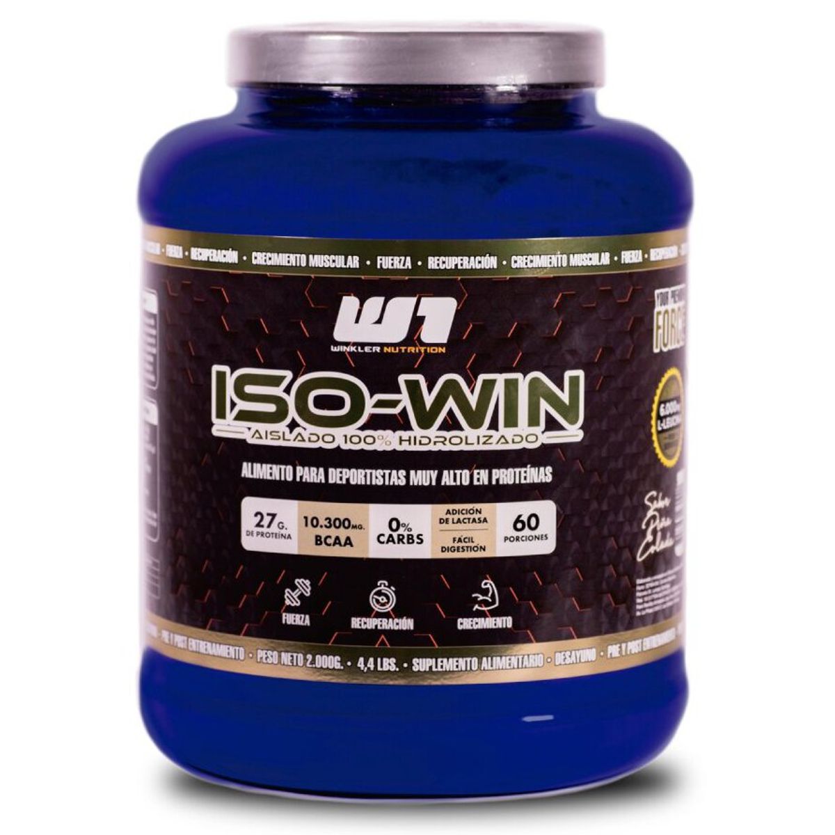 WINKLER NUTRITION - Proteína hidrolizada Iso Win Vainilla 2 kgs.