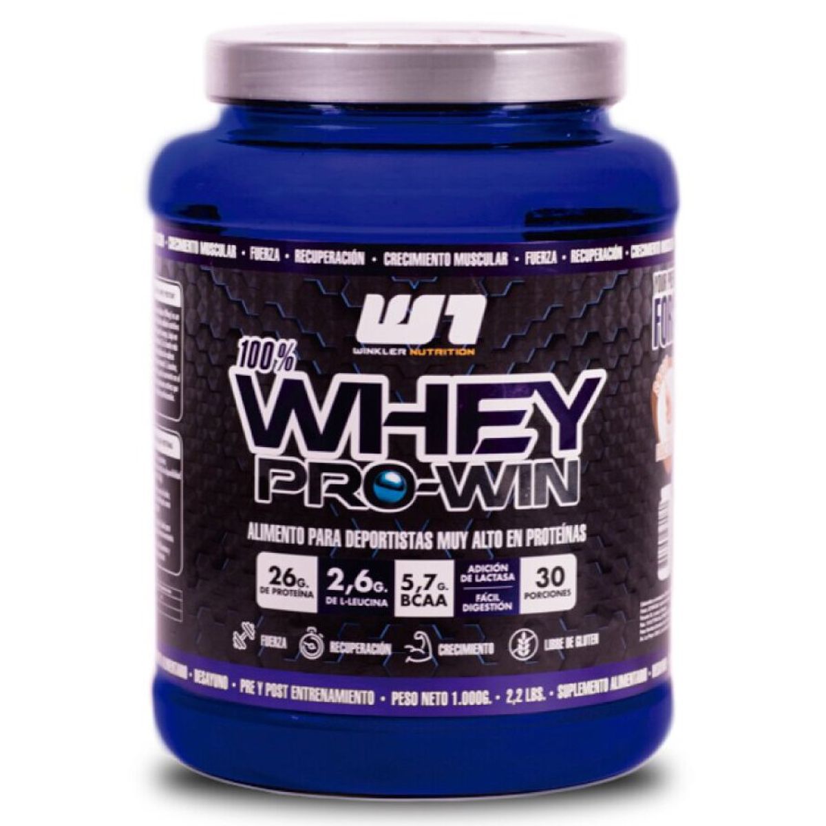 WINKLER NUTRITION - Proteina Whey Pro Win Dulce de leche 1 kg.