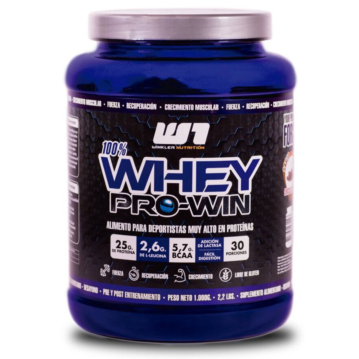 WINKLER NUTRITION - Proteina Whey Pro Win Chocolate suizo 1 kg.
