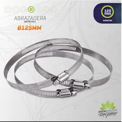 GROW GENETICS - Abrazadera Metálica 125mm 5 pulgadas (Pack 20 Unid) -