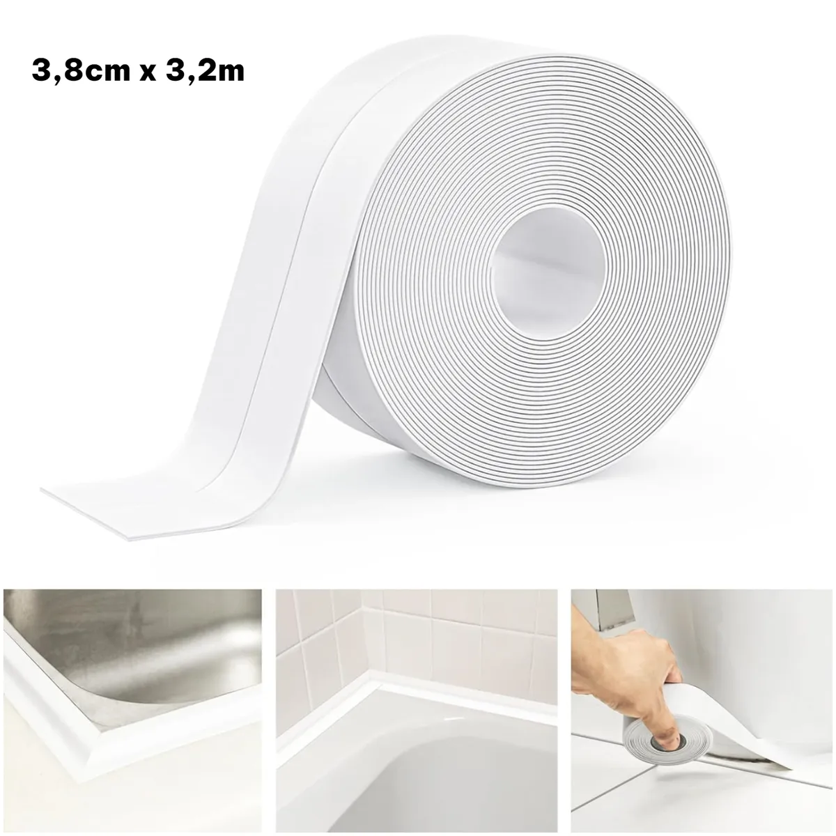 GENERICO - Cinta pvc Adhesiva Impermeabilizante Selladora de 40mm x3m