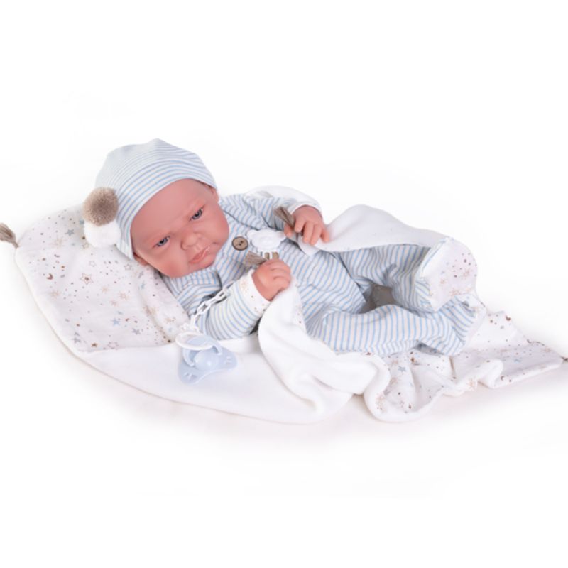 ANTONIO JUAN - Bebé Reborn Leo Antonio Juan con Manta Estrellitas