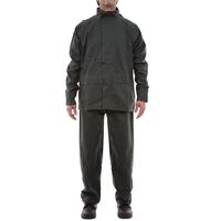 Traje Impermeable PU Verde Petróleo