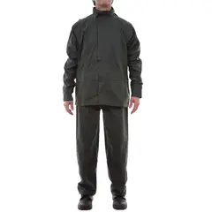 ALASKA - Traje Impermeable Pu Verde Petróleo